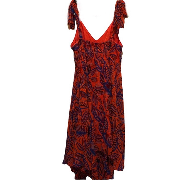 NWT Alexis Tropical Leaf Tie Strap Dress Small - Picture 7 of 10